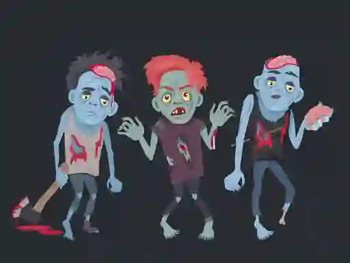 खेल Zombies and Skeletons Coloring ऑनलाइन
