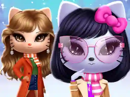 खेल Kitty Squad Winter Dress Up ऑनलाइन
