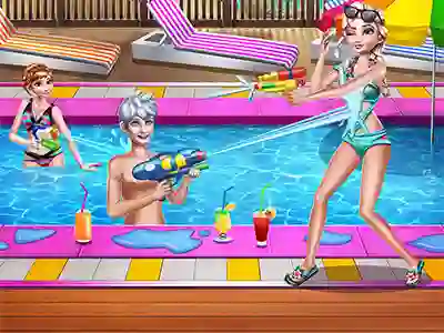 खेल Sisters Pool Party ऑनलाइन