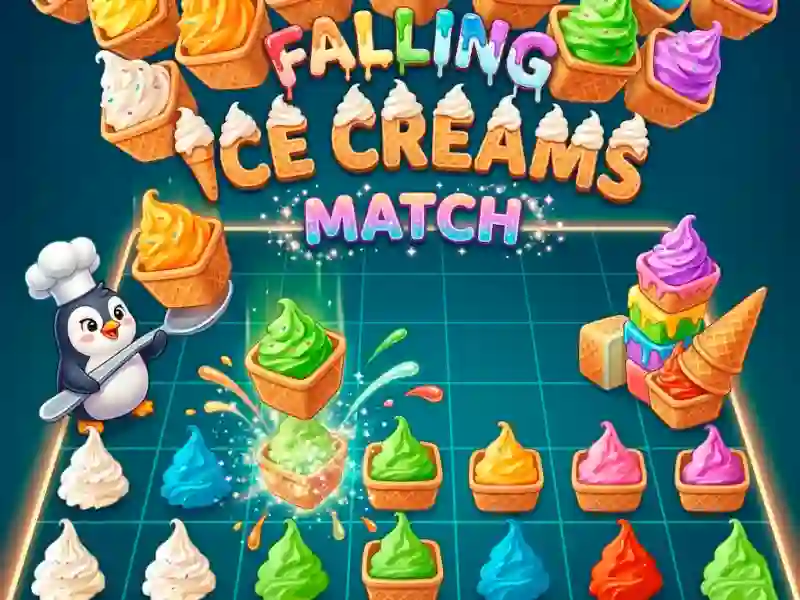 खेल Falling Ice Creams Match ऑनलाइन