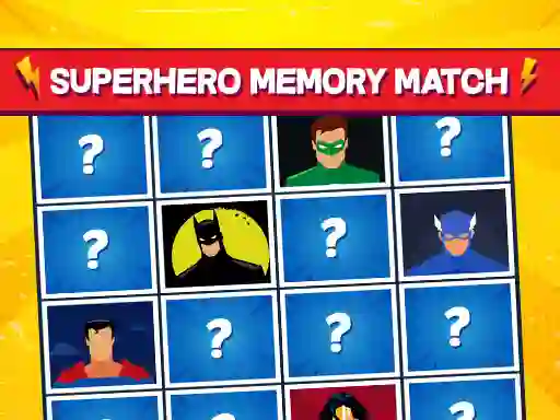 खेल Superhero Memory Match ऑनलाइन