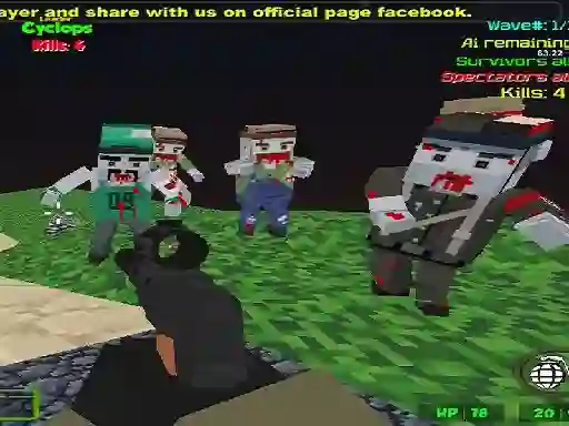 खेल Blocky Combat SWAT Zombie Survival ऑनलाइन
