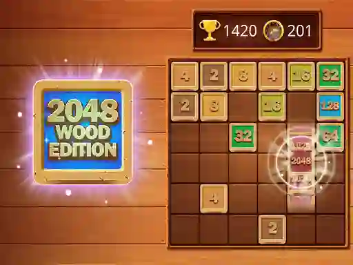 खेल 2048 Wooden Edition ऑनलाइन