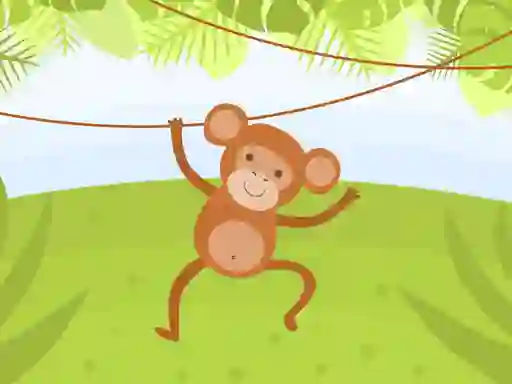 खेल Funny Monkeys Coloring ऑनलाइन