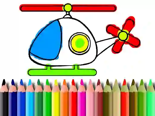 खेल Back To School Helicopter Coloring ऑनलाइन