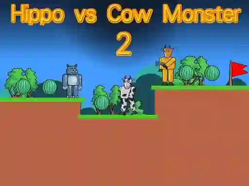 खेल Hippo vs Cow Monster 2 ऑनलाइन