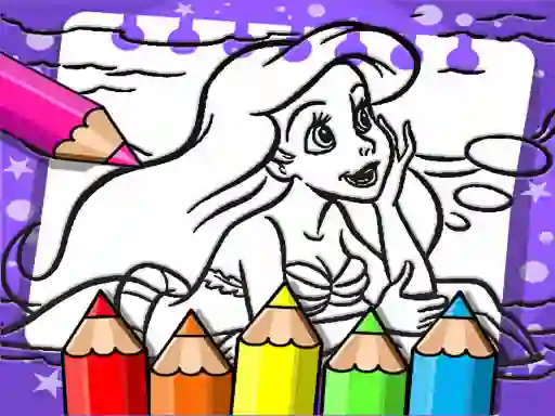 खेल Ariel The Mermaid Coloring Book ऑनलाइन