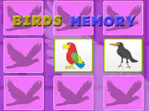 खेल Kids Memory With Birds ऑनलाइन