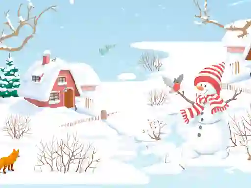 खेल Snowman Slide ऑनलाइन