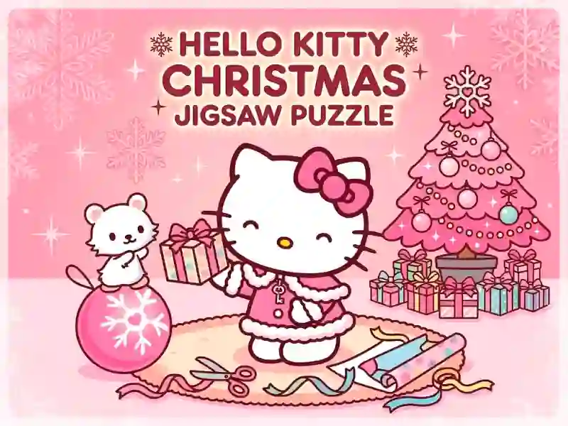 खेल Hello Kitty Christmas Jigsaw Puzzle ऑनलाइन