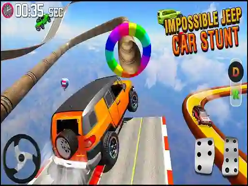 खेल GT Jeep Impossible Mega Dangerous Track ऑनलाइन