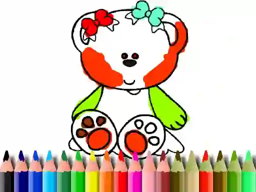 खेल Back to School: Sweet Bear Coloring ऑनलाइन