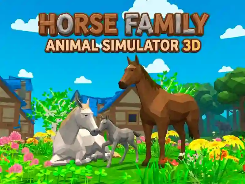 खेल Horse Family Animal Simulator 3D ऑनलाइन