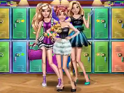खेल Princesses College Day ऑनलाइन