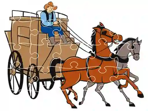 खेल Wagons Jigsaw ऑनलाइन