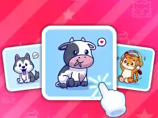 खेल Cute Animal Cards ऑनलाइन