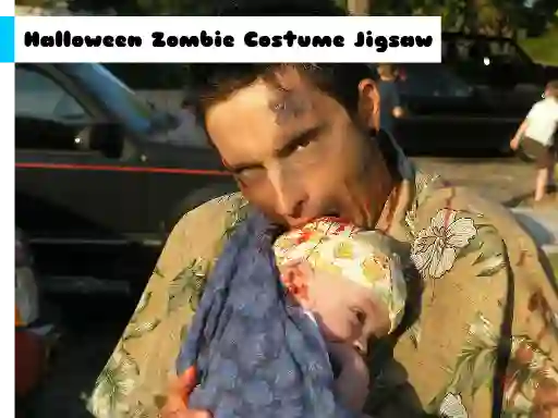 खेल Halloween Zombie Costume Jigsaw ऑनलाइन