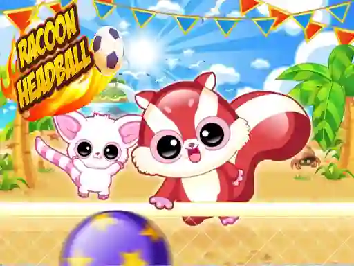 खेल Racoon Headball ऑनलाइन