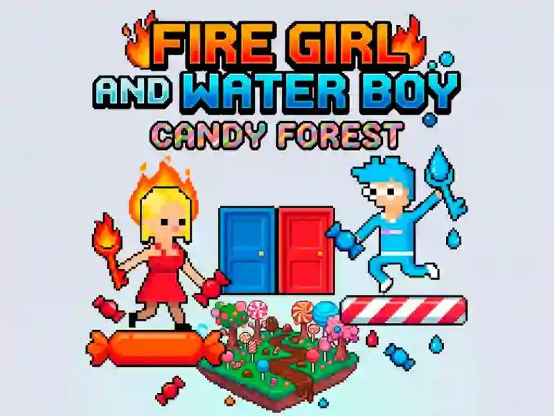 खेल Fire Girl and Water Boy Candy Forest ऑनलाइन