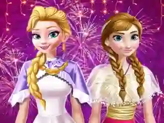 खेल Ellie and Annie New Year Eve Party ऑनलाइन