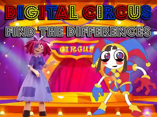 खेल Digital Circus Find The Differences ऑनलाइन