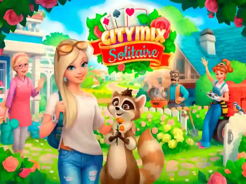 खेल City Mix Solitaire ऑनलाइन