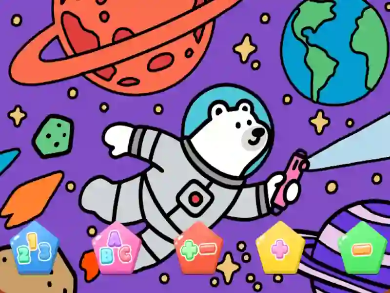 खेल Color By Code Space Bear ऑनलाइन