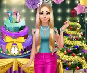 खेल Blondie Winter Party ऑनलाइन