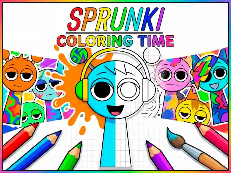 खेल Sprunki Coloring Time ऑनलाइन