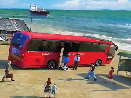 खेल Water Surfer Bus Simulation Game 3D ऑनलाइन
