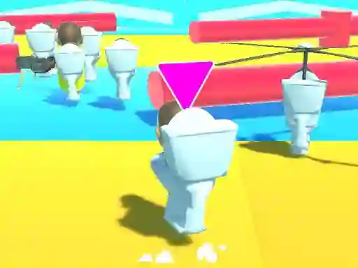 खेल Fall Boys Skibidi Toilet ऑनलाइन