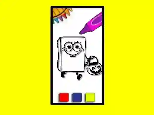 खेल SpobgeBob Halloween Coloring Book ऑनलाइन