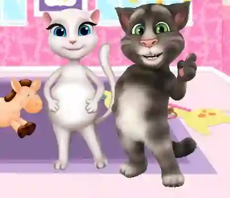 खेल Preganat Kitty Room Decor ऑनलाइन