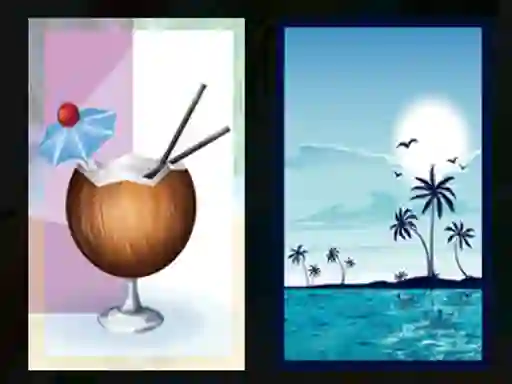 खेल Beach Cocktails Memory ऑनलाइन