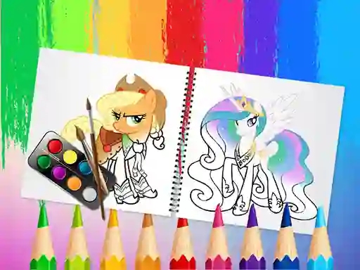 खेल Sweet Pony Coloring Book ऑनलाइन