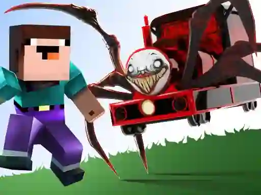 खेल Noob vs Spider Train ऑनलाइन