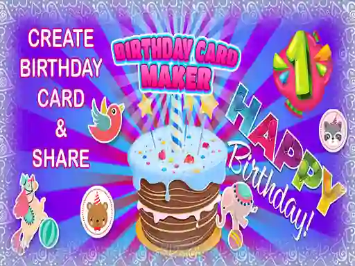 खेल Birthday Card Maker ऑनलाइन
