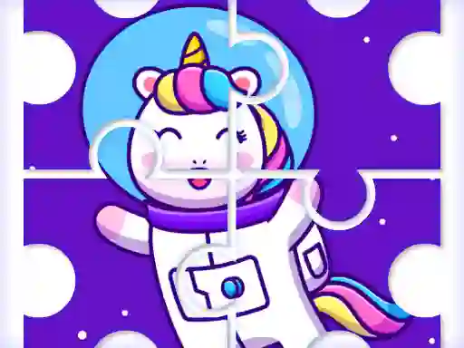 खेल Cute Rainbow Unicorn Puzzles ऑनलाइन