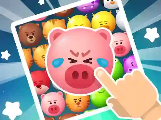 खेल Crazy Zoo Swipe Match 3 Puzzle ऑनलाइन