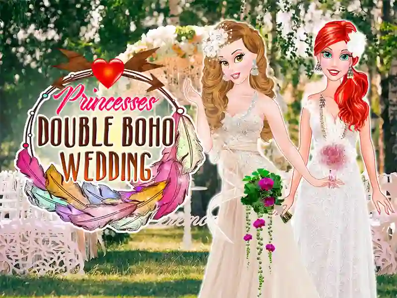 खेल Princesses Double Boho Wedding ऑनलाइन