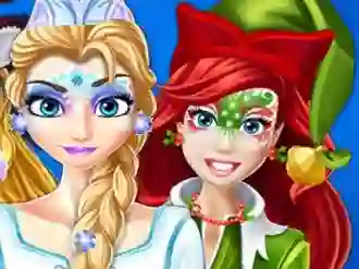 खेल Christmas Face Painting ऑनलाइन