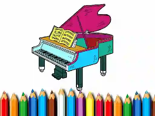 खेल Back To School: Piano Coloring Book ऑनलाइन