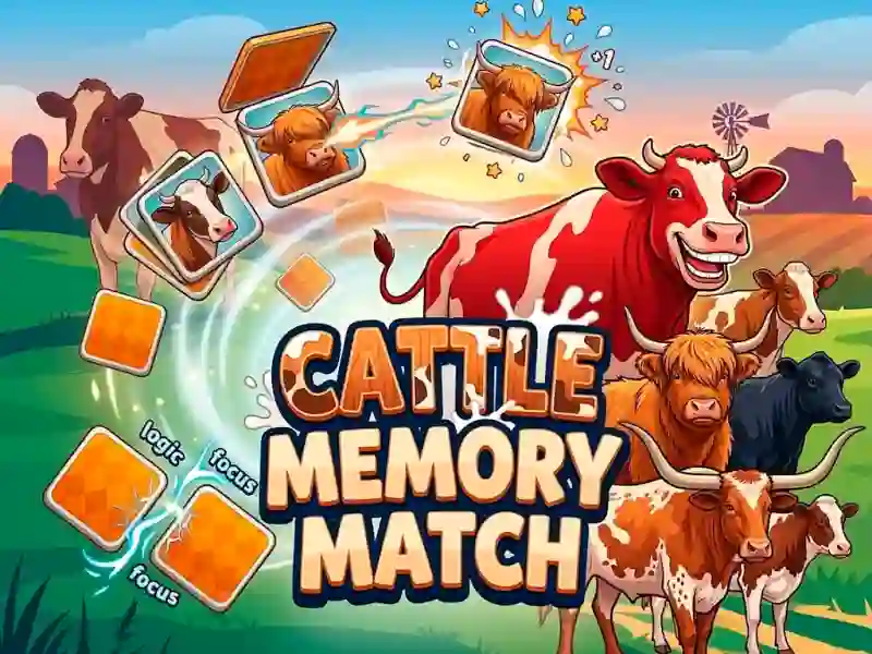 खेल Cattle Memory Match ऑनलाइन