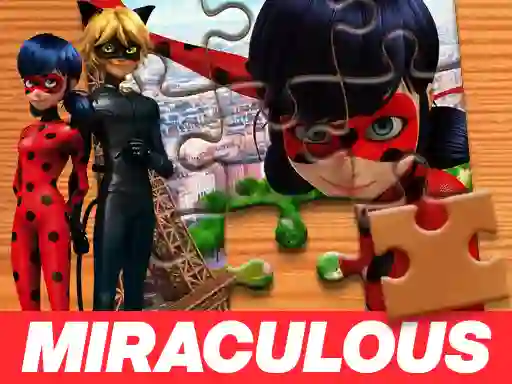 खेल Miraculous Ladybug & Cat Noir Jigsaw Puzzle ऑनलाइन