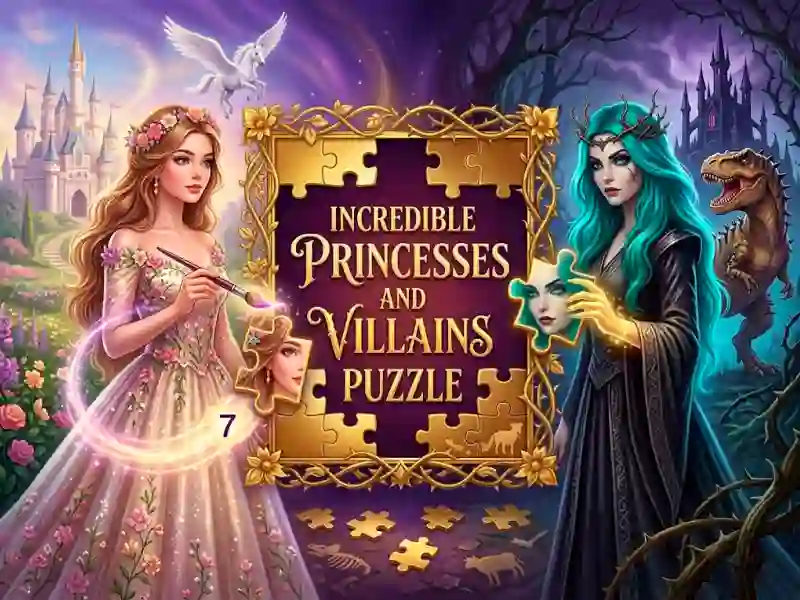 खेल Incredible Princesses and Villains Puzzle ऑनलाइन