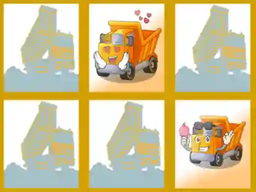 खेल Dump trucks memory ऑनलाइन