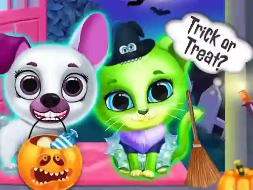 खेल Scary Makeover Halloween Pet Salon ऑनलाइन