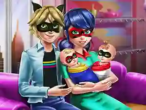 खेल Dotted Girl Family Day ऑनलाइन