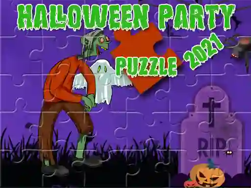 खेल Halloween Party 2021 Puzzle ऑनलाइन