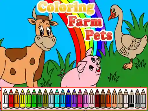 खेल Coloring Farm Pets ऑनलाइन